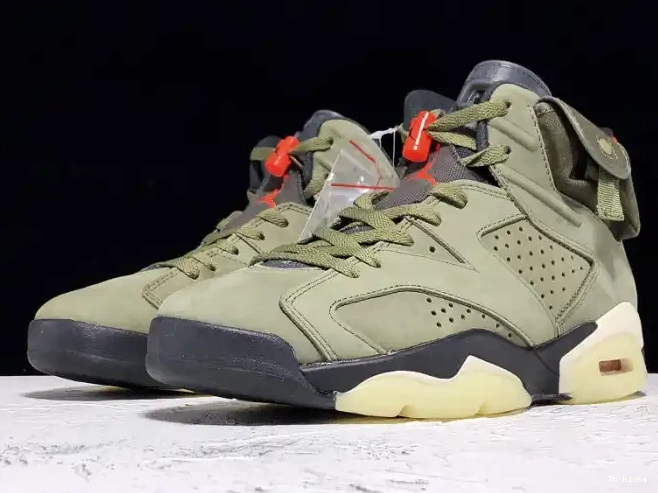 Rep TBK Scott Travis Olive 6 Jordan x Air CN1084-200 Medium 0407